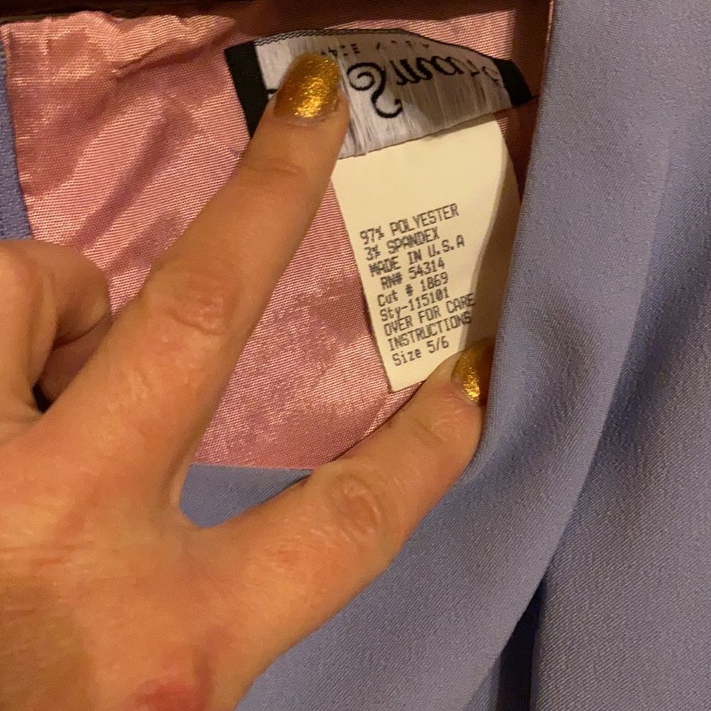 Be Smart Lavender dress sz. 5/6 - Picture 2 of 3